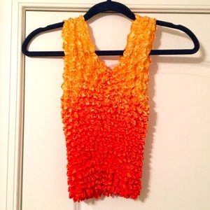 Sunshine adorable textured crop top.